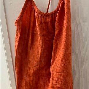 Orange Sleeveless Dress